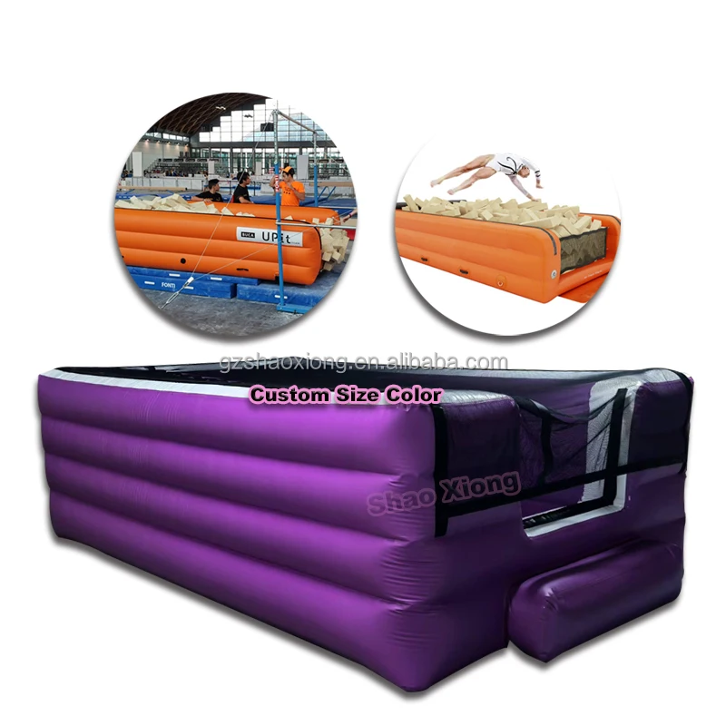

New Arrival Air Foam Pit PVC Fitness Floor Inflatable Landing Mobile Pit Gym Air Track Gymnastics Equipment Training Protection