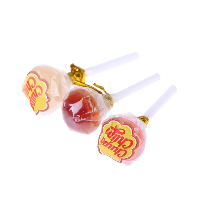 

1Pc 1/12 Dollhouse Mini Lollipops Toy for Dolls Dollhouse Candy Food Toys Decoration Accessories Random Color