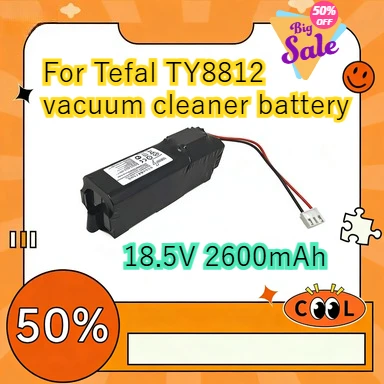 Compatible with Tefal TY8812 vacuum cleaner battery 18.5V 2600mAh Li-ion RTH885VX
