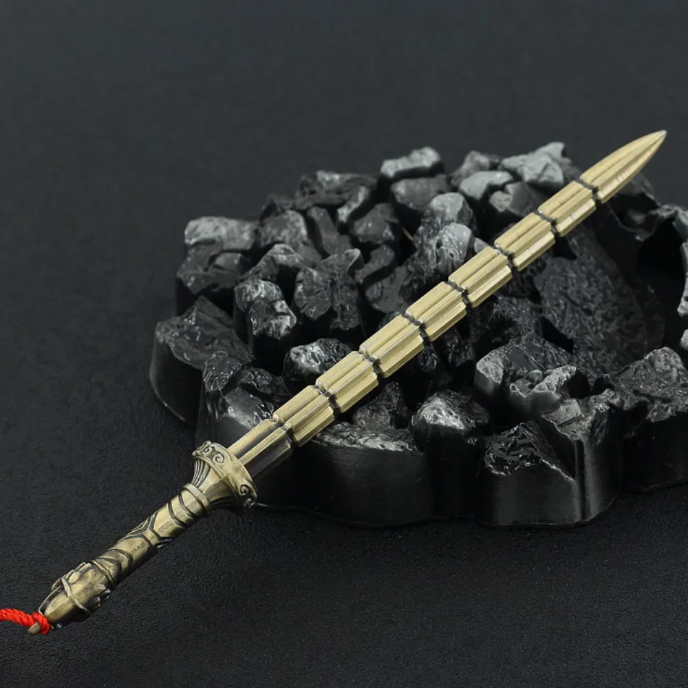 22 cm Qin Qiong Foelie Oude Beroemde Zwaard Randapparatuur Props Metalen Model met Desktop Decoratie Ornamenten Verjaardagscadeautjes Speelgoed Kinderen