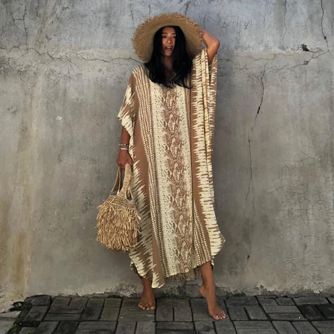 Beach Bikini Cover Shirt 2026 New Watermark Snake Print Sunscreen Shirt Loose Waistband Vacation Dress Female Beachwear