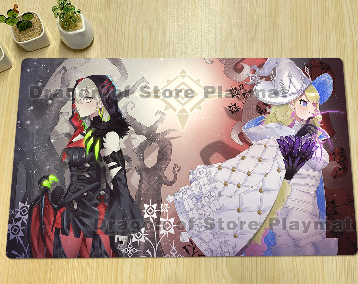 YuGiOh Diabellstar The Black Witch Playmat Diabellze The Original Sinkeeper TCG Mat CCG Trading Card Game Mat Mouse Pad Free Bag