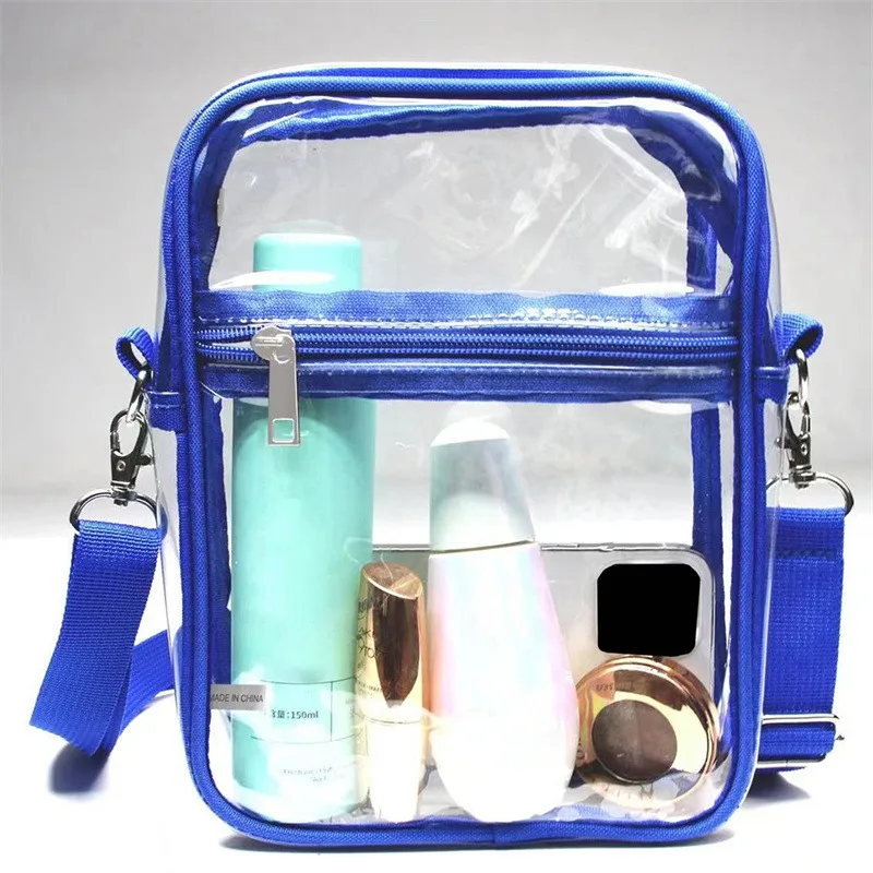 PVC Waterproof Shoulder Bag Women\'s Transparent Versatile Crossbody Bag Everyday Accessory Bag Crossbody Small Square Bag