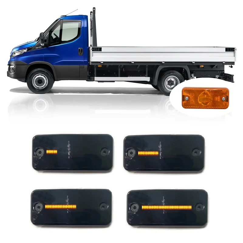 for Iveco Daily III IV 2006 2007 2008 2009 2010 2011 V 2012 2013 VI 2014 2015 2016 2017 Dynamic LED Indicator Side Marker Signal