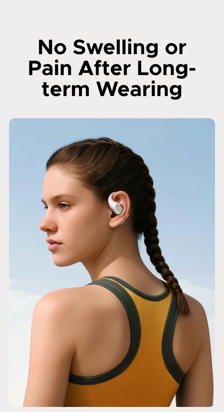 UGREEN FitBuds Open-Ear Headphones Earphones, Ear-hook TWS True-Wireless Bluetooth 6.0 Wireless Earbuds, Spatial Audio, 30H Play