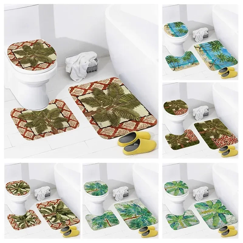 

Non slip shower mat bathroom carpet shower Retro Style decoration water absorbing bathtub carpet toilet cover decoration cover