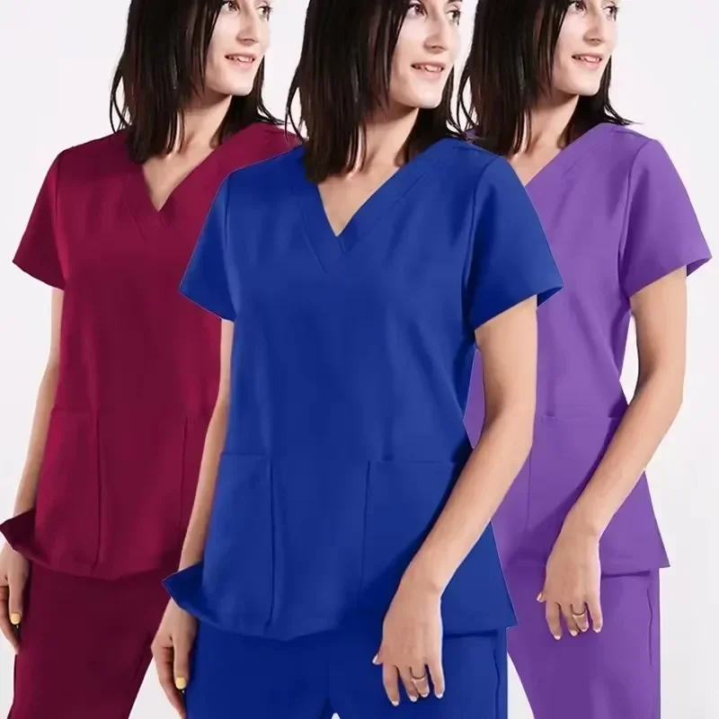 Polychrome Scrubs Pants Lab Surgical Pants Unisex Doctor and Nurse Uniform Work Pants Nurse Accessories Medical Doctor Sui