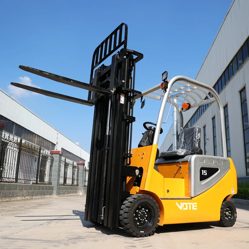 Mini Electric Forklift Truck Transport Tricycle Sightseeing Four Wheel Reversing Switch Forklift 4 Wd 3.5 Ton