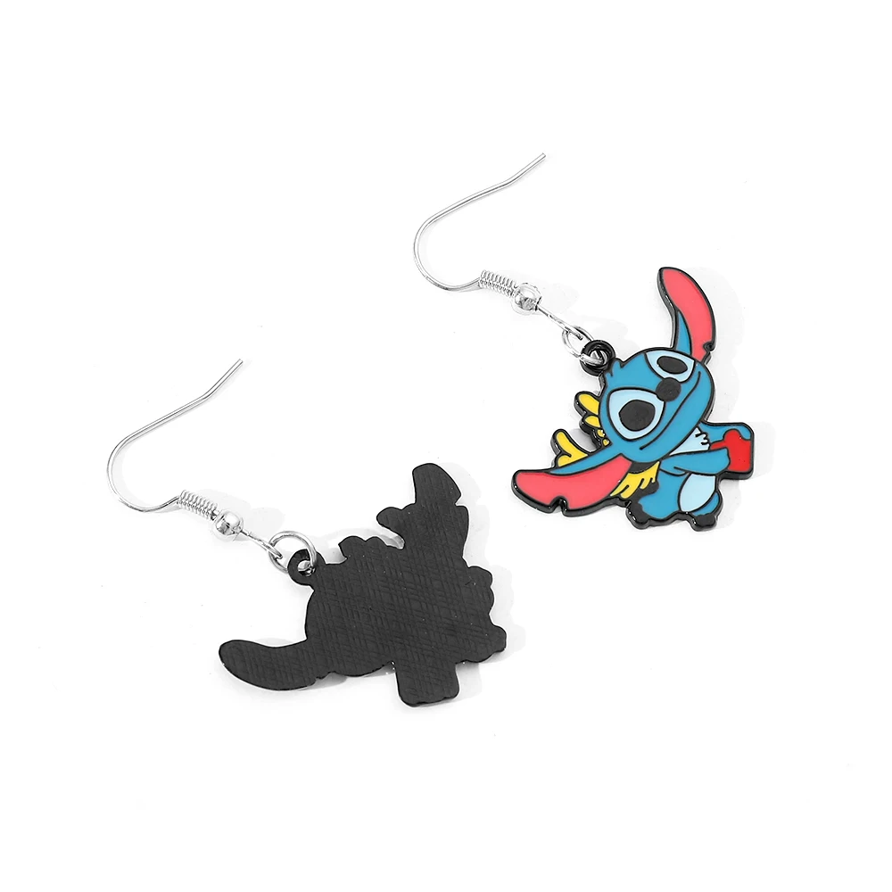 الإبداعية غرزة ملتوي الأقراط الكرتون الغريبة الحيوان تصميم بديل الأزياء والمجوهرات لطيف مضحك الأقراط هدية للفتيات