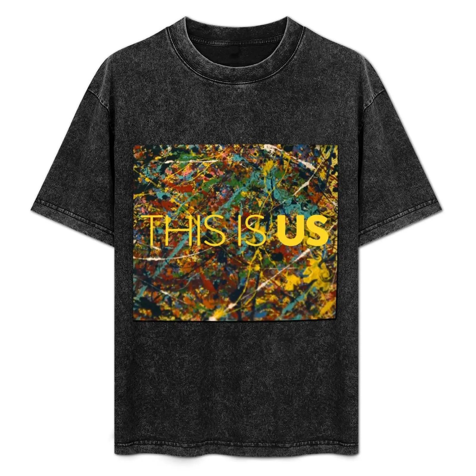 

This is Us Painting T-Shirt Classic Crew Neck Cotton T-Shirt