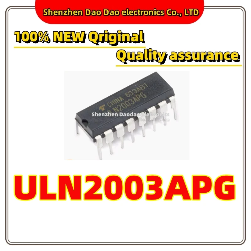 

50 ULN2003APG ULN2003 ULN2003AN DIP-16 High voltage and high current Darlington transistor array chip new original