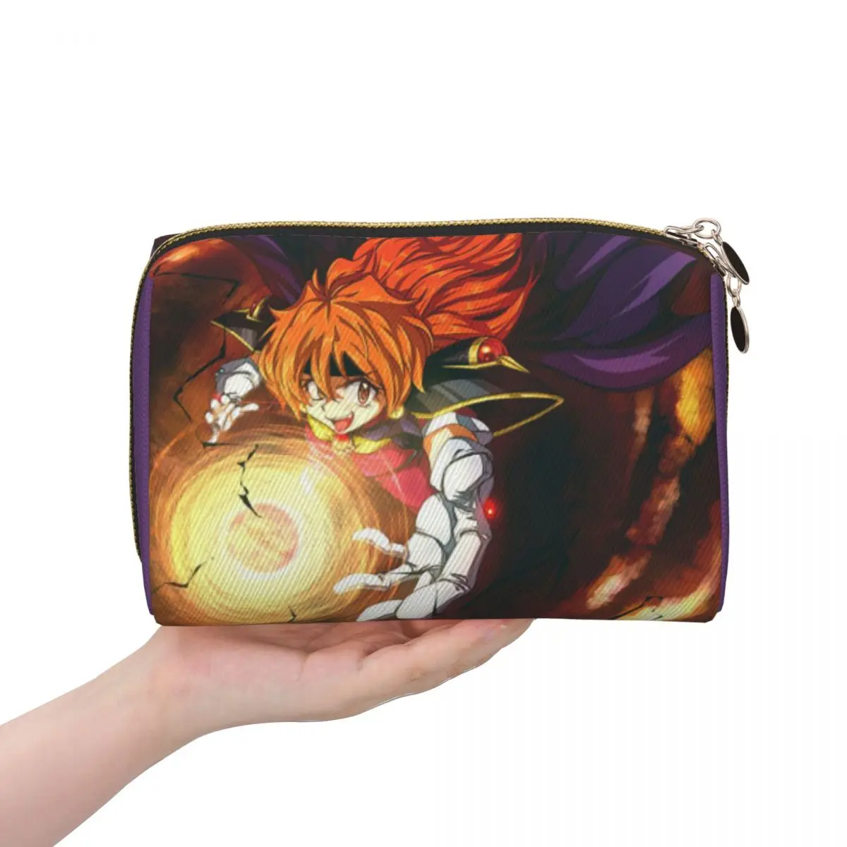 

Lina Inverse Dragon Slave Slayers Women Cosmetic Bags Travel Makeup Organizer Pouch Toiletry Storage Dopp Kit Box
