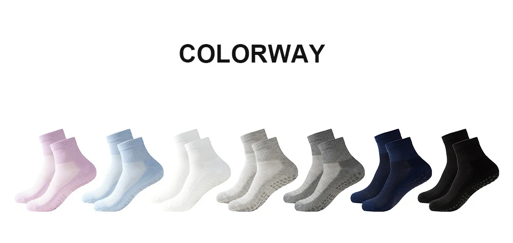 Unisex knöchellange, rutschfeste Yoga-Socken mit Silikongriffen, atmungsaktive Mesh-Pilates-Socken für Damen und Herren, 2 Größen für alle Workouts – Detail 10