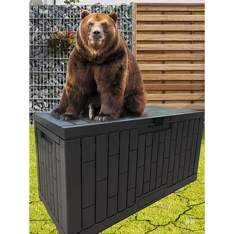 Outdoor Storage Cabinet Weatherproof Garden Tool Locker Sun Protection Courtyard Balcony Sundries Organizer Box for Patio - view 3