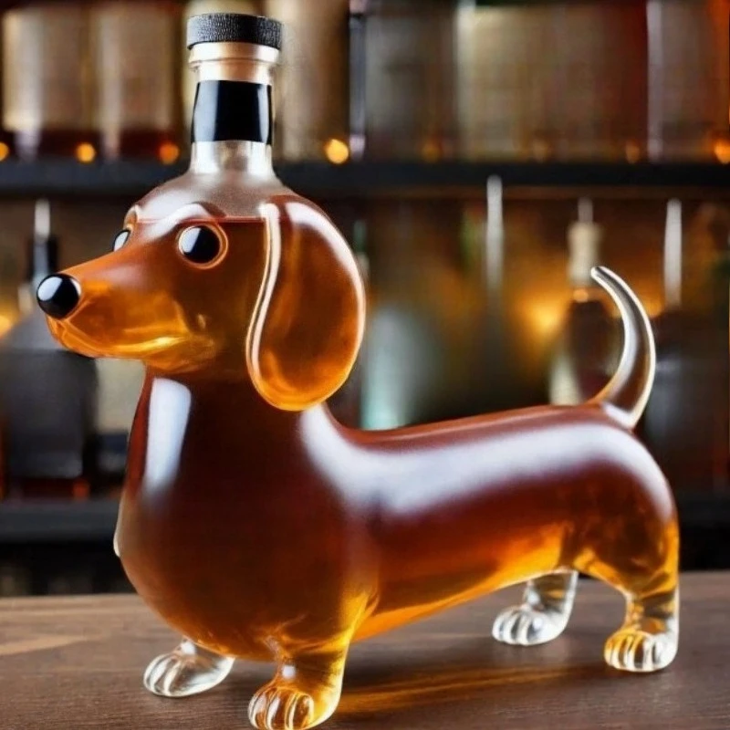Funny Middle Finger Whiskey Glass Decanter Turtle Dog Glass Whiskey Wine Bottle Statue Decoration For Bar Office Home - view 4