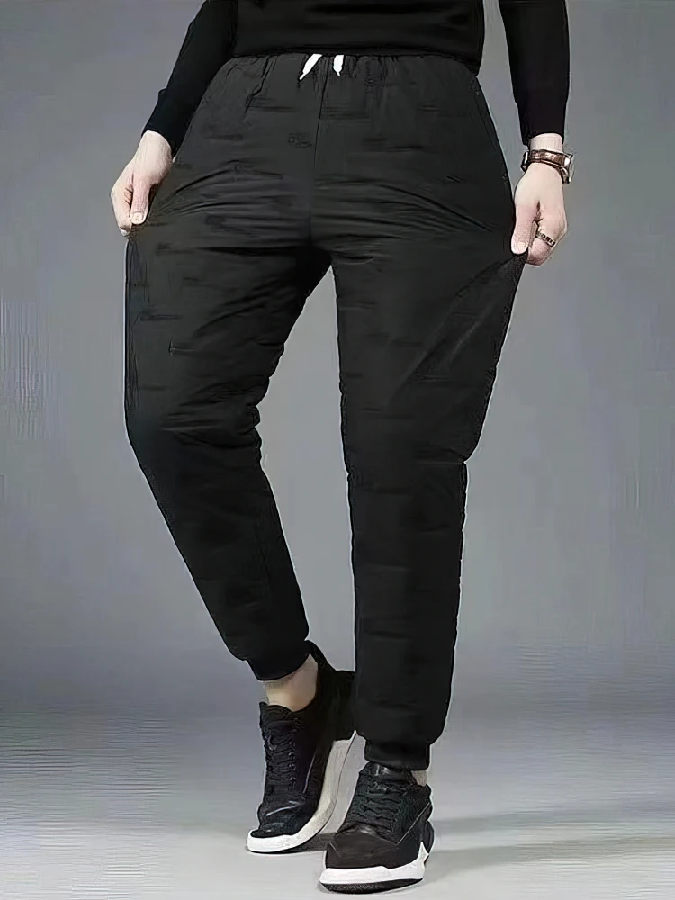 Outdoor Winter Verdicken Warme Hosen Männer Wasserdichte Gepolsterte Baumwolle Jogger Hosen Casual Sport Jogginghose Thermische Hosen Leichte – Detail 4