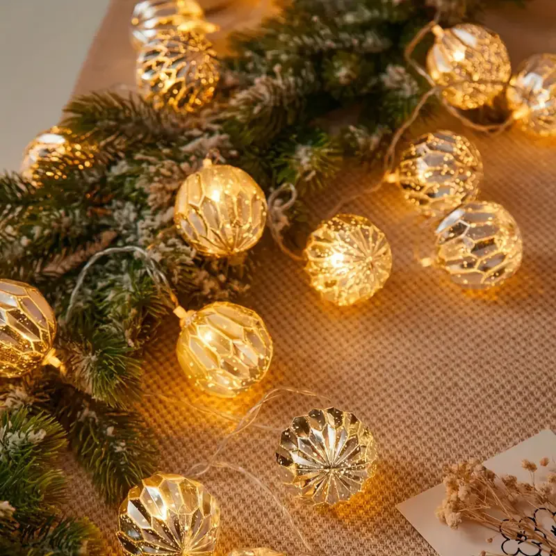 Christmas Tree Decoration Balls String Lights For Indoor Battery/Usb Operated Hanging Lamp Festival Decor Lights Outdoor 604