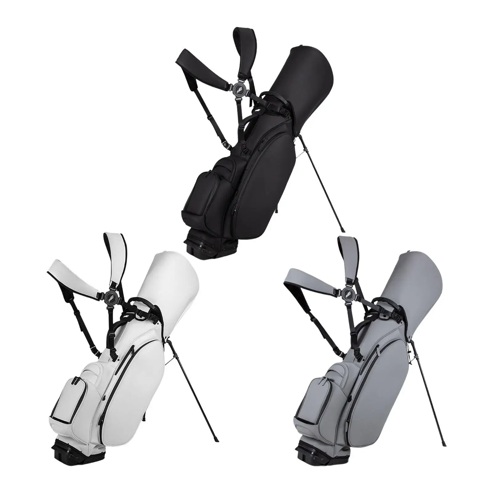 Bolsa con soporte de Golf, bolsa para palos de Golf, correas de hombro portátiles de liberación rápida, bolsa de Golf