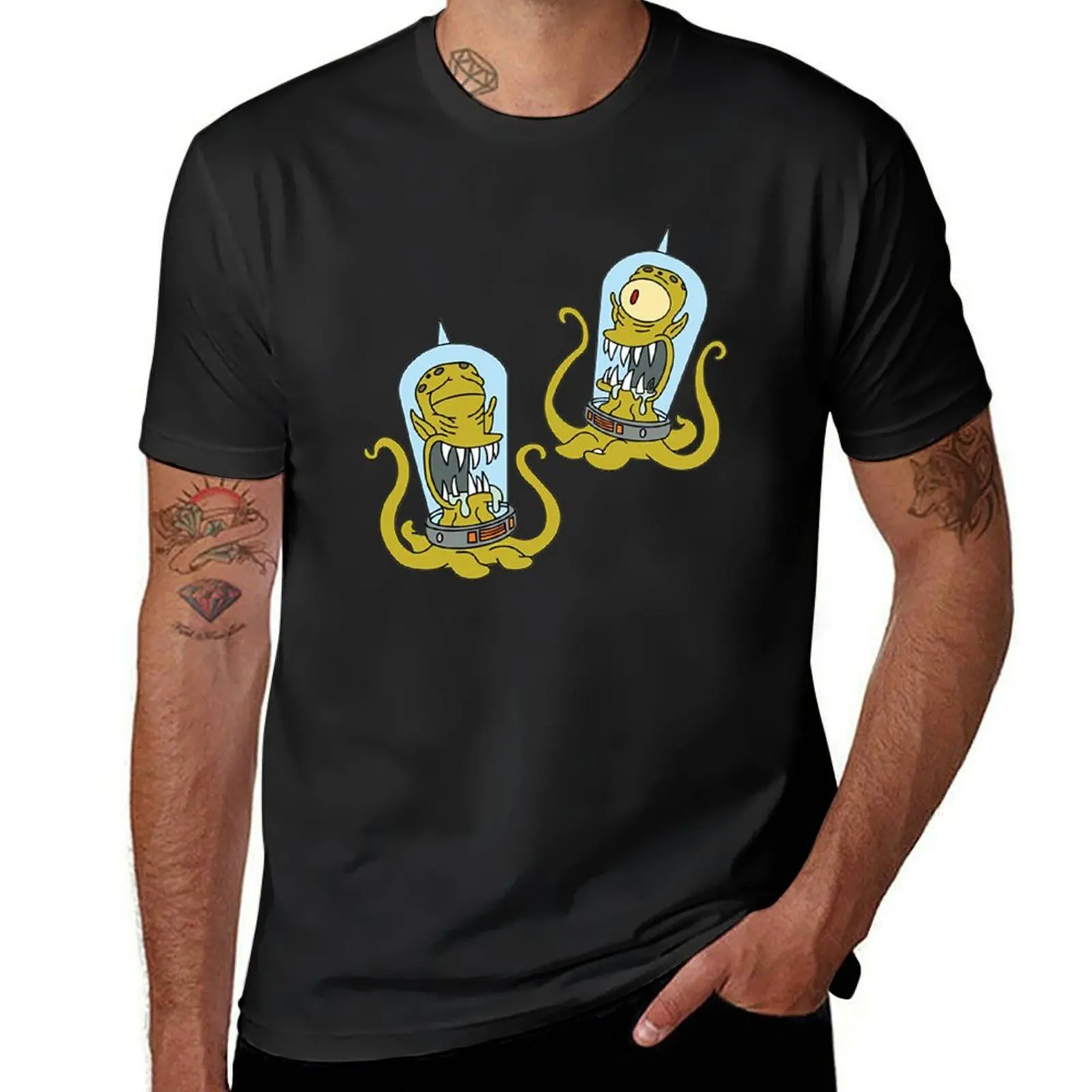 Kang and Kodos Treehouse of Horror T-Shirt boys animal print customs men t shirts