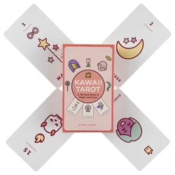 Kawaii Tarot Cards A 78 Deck Of Magic And Cute Oracle English Visions Divination Edition Borad Playing Games