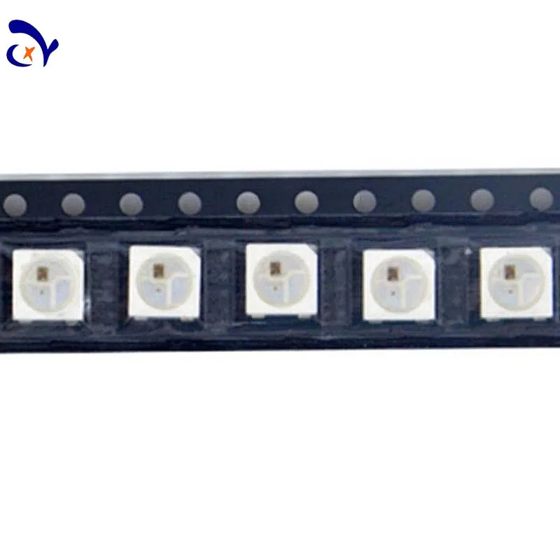 50PCS High Bright WS2812B 5050RGB Phantom Color Quad LED Built-in Driver IC Bead 5V