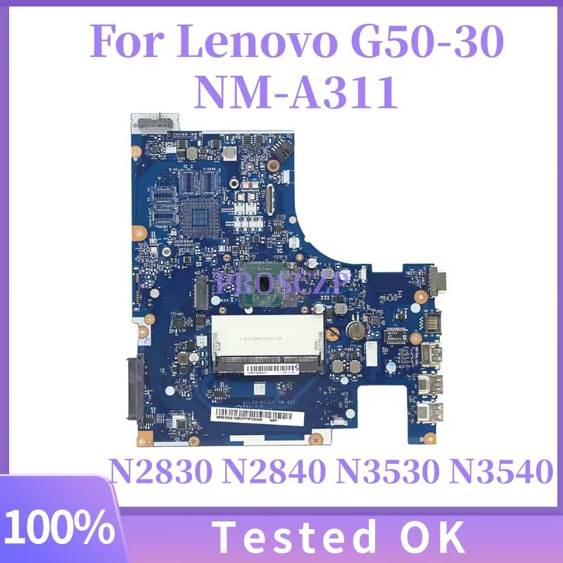 

NM-A311 Laptop Motherboard For Lenovo G50-30 ACLU9 ACLU0 With CPU N2830 N2840 N3530 N3540 DDR3 FRU 5B20G95734 5B20G05118