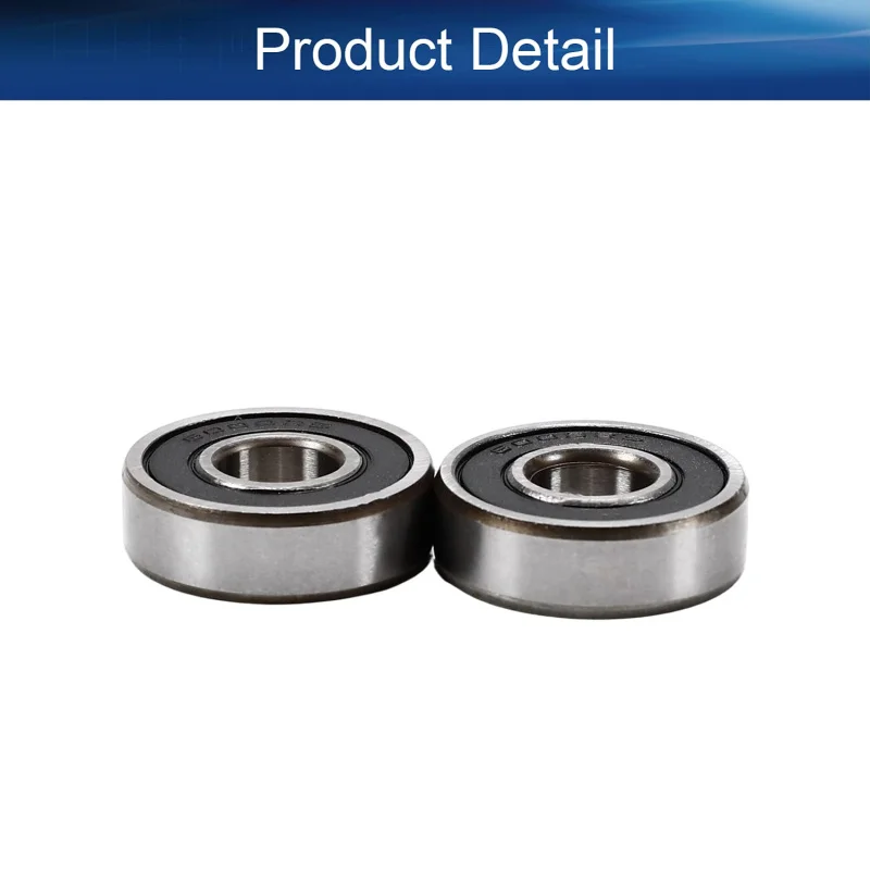 2 ชิ้น 6000-2RS ตลับลูกปืน, ตลับลูกปืนเม็ดกลมร่องลึกขนาดเล็ก 10x26x8 มม.(IDxODxTHK) ตลับลูกปืนสเก็ตบอร์ดซีลยางคู่