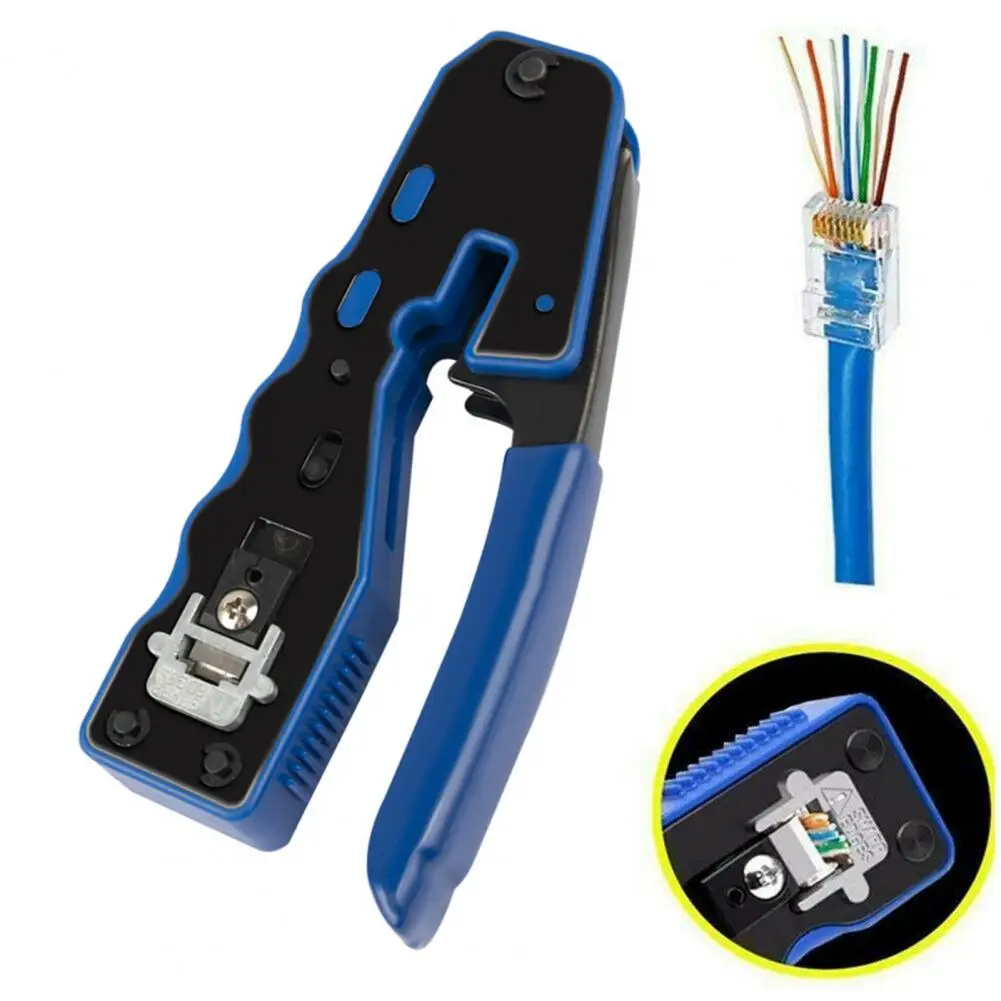 RJ45 crimper Ethernet Network LAN Cable Crimper Plier Cutter Stripper Network Cable Cutter Sharp Crimping Tool for Carpentry