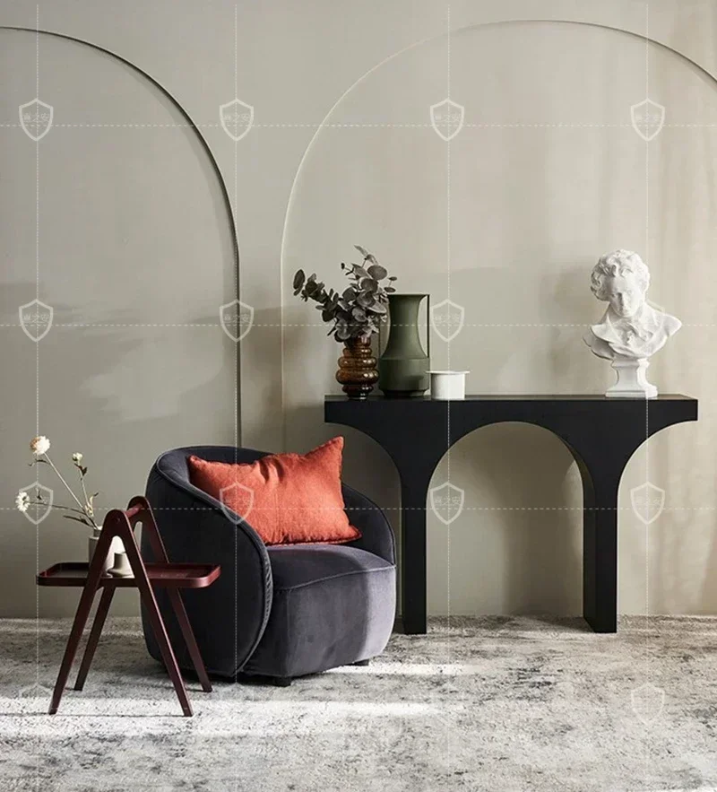 

Современные консольные столики в средневековом стиле с арочными дверцами для прихожей, входные тумбы, настенные консольные столики