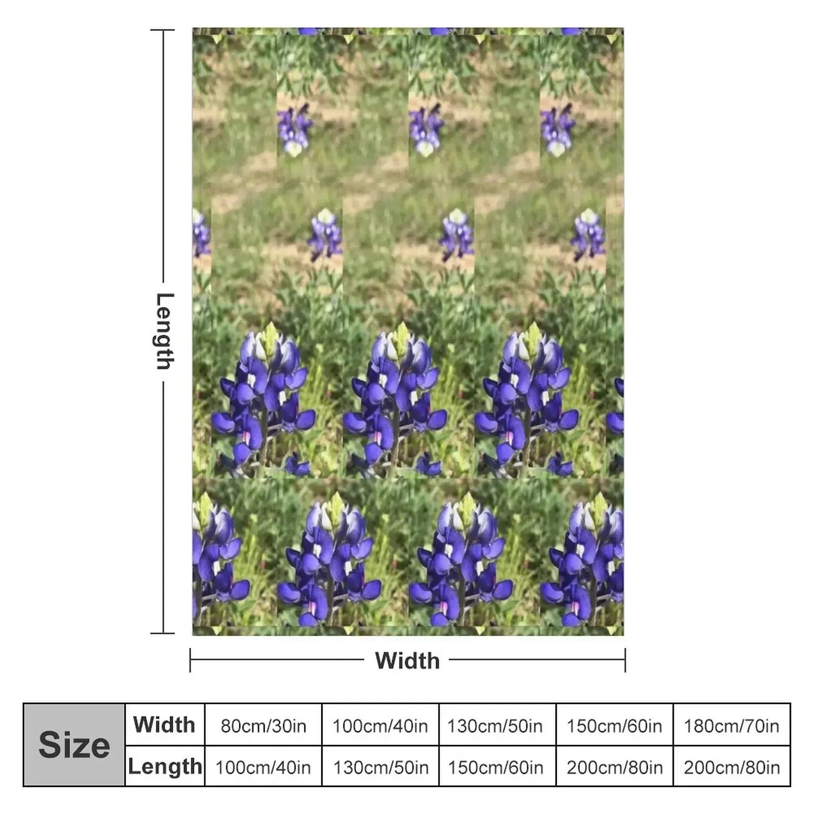 Field of Bluebonnets Throw Blanket christmas decoration Hairy Travel Warm Blankets