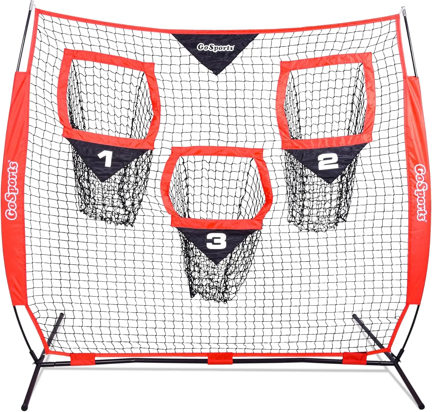 

Football Throwing Net 6x6 ft QB Training Aid with Target Pockets
