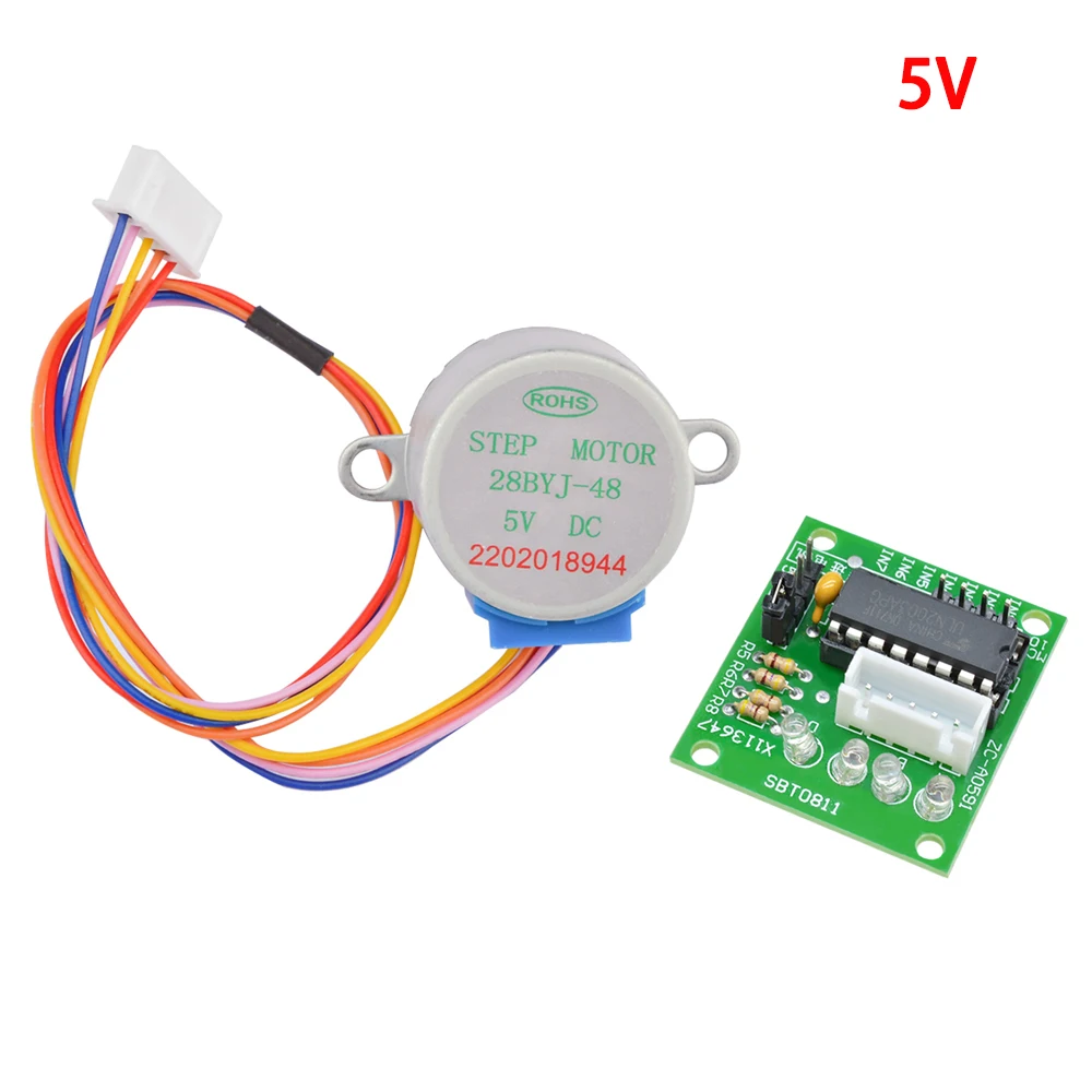 5V 12V 4-Phase 28BYJ-48 DC Gear Step Stepper Motor ULN2003 Driver Board ULN2003 PIC MCU DIY