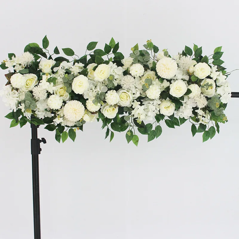 50/100CM Artificial Flowers For Wedding Decoration Rose Flower Arrangement Background Marriage Backdrop Photo Props Flower Wall