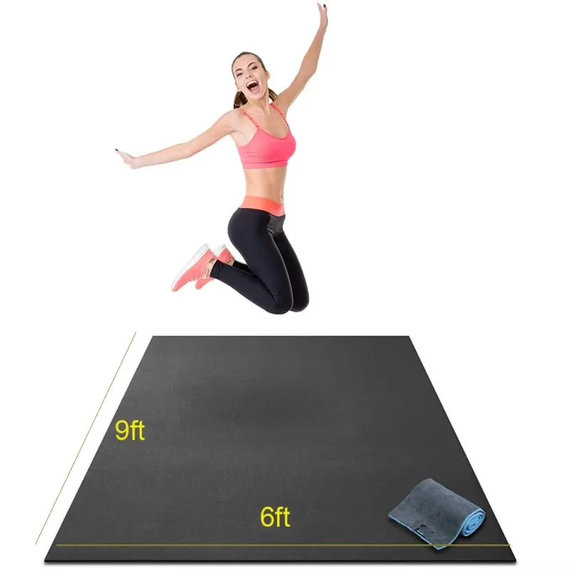 

Large Exercise Mat Ultra Durable Non-slip Workout Mats For Home Gym Flooring Jump Cardio Mats For Multi-scene Training Hot Sale
