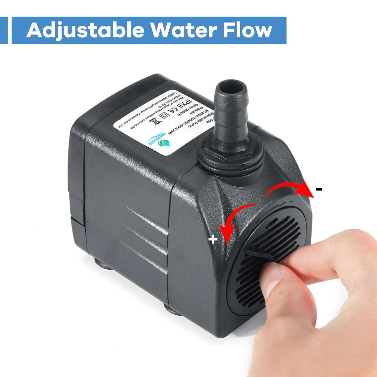 8W/10W/16W/25W 220V Submersible Water Pump Oxygen Pump Electric Water Pump Aquarium Fish Tank Pond Fountain Garden Decoration