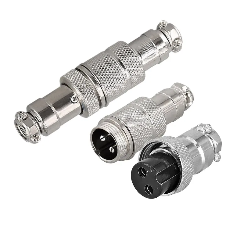 GX12 Docking Aviation Connector 2 3 4 5 6 7 Pin Male Female Plug Socket Inline Wire Panel Cable Connector Adapter Joint Kit DIY