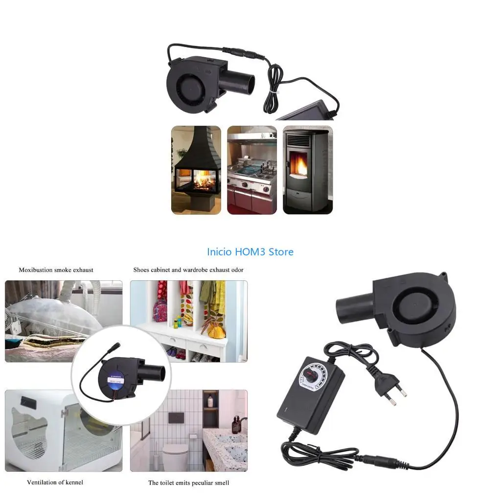 

A5YD 9733 Blower Fan for Waste Oil Stove Adjustable Speed 35CFM for BBQ Firewood Use