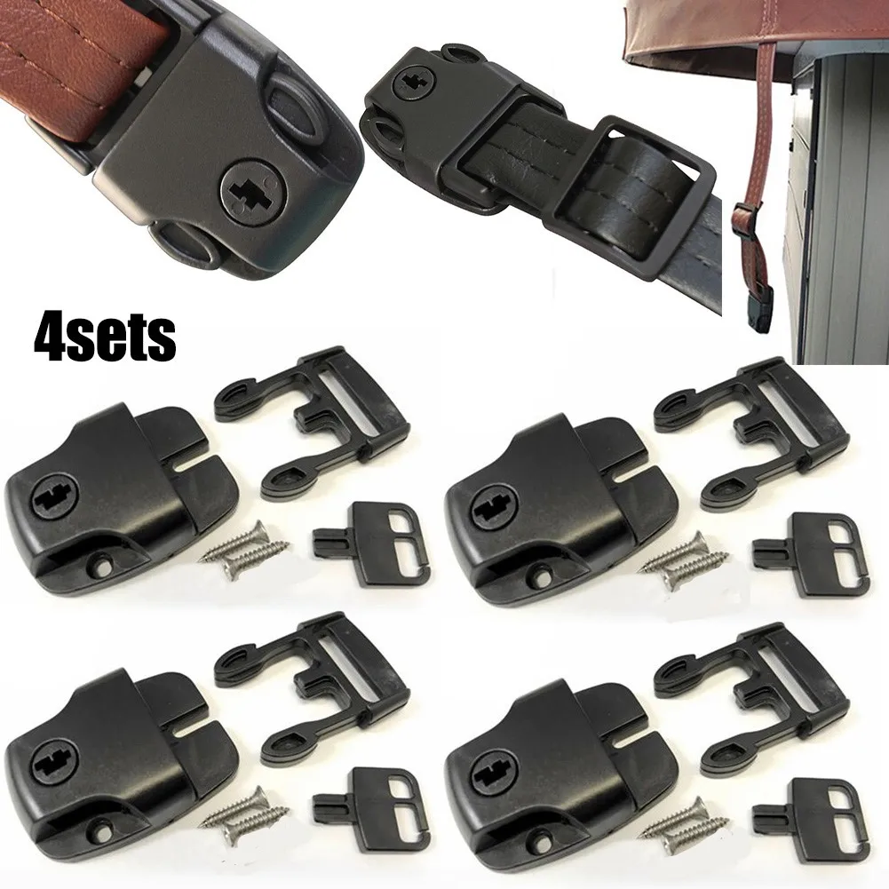 4 Set Spa Hot Tub Cover Broken Latch Repair Kit Clip Lock With Key And Hardware Replaces Missing Broken Cover Latches