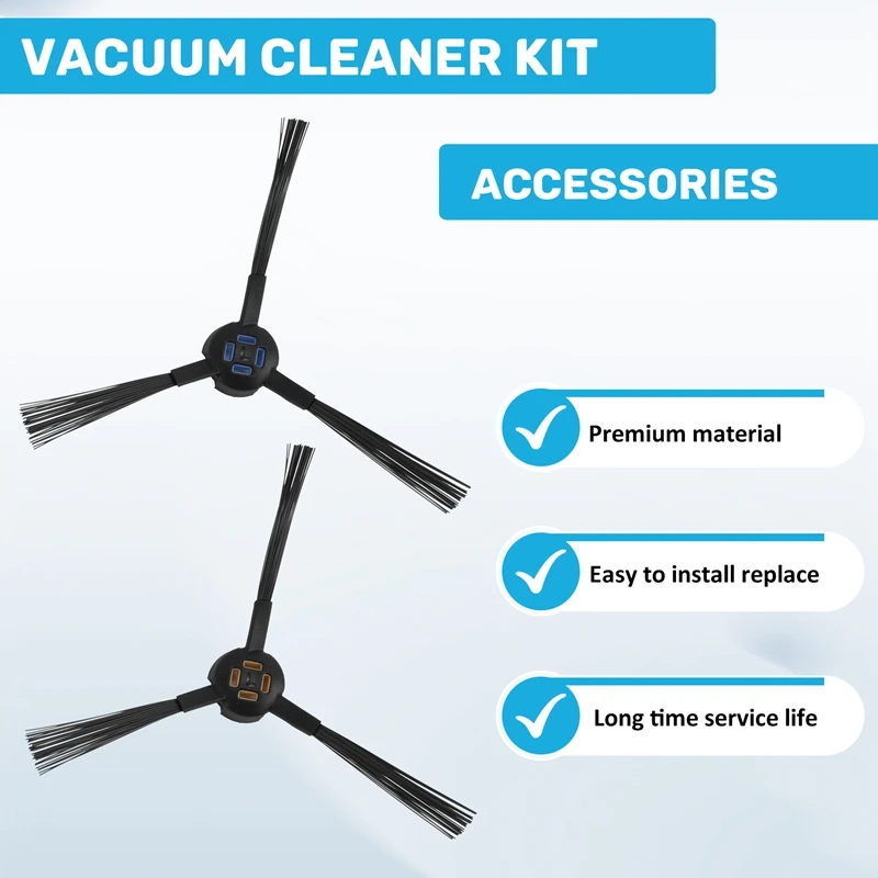 ABBK-Roller Side Brush Filter For ILIFE T20s Robot Vacuum Vacuum Cleaner Replacement Spare Parts