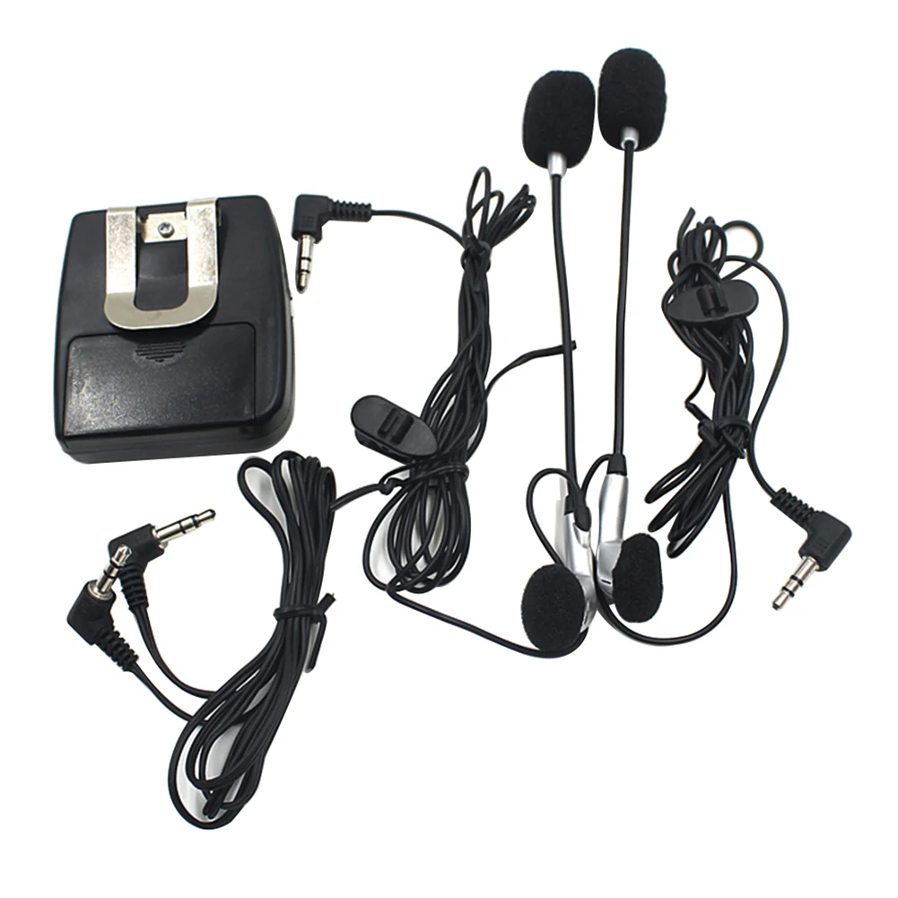 Rider Biker to Passenger Motorcycle Helmet Intercom Interphone Wired Headset Motorcycle Helmet Headset Speakers