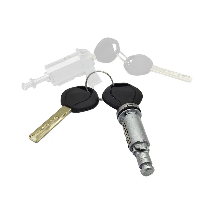 Left Driver Door Lock Cylinder Barrel Assembly with 2 Keys for BMW X5 E53 E46 3 Series 2000 - 2006 51217035421