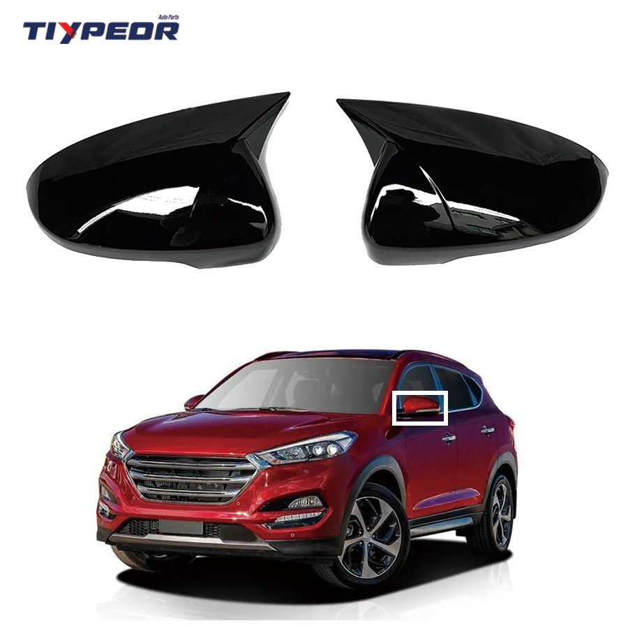 

Fit For Hyundai Tucson 2015 - 2020 2016 2017 2018 2019 Rearview Side Mirror Cover Trim Frame Car Exterior Accessories