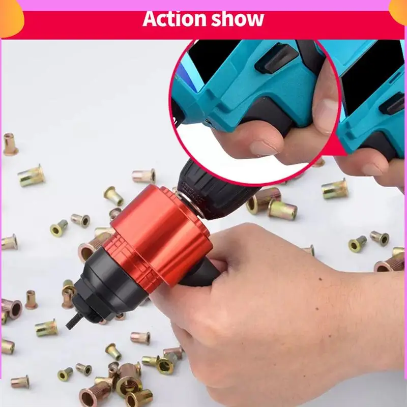 

A23P Detachable Manual Electric Rivet Nut Tool Conversion Set Accessorie Electric Pneumatic Rivet Machine