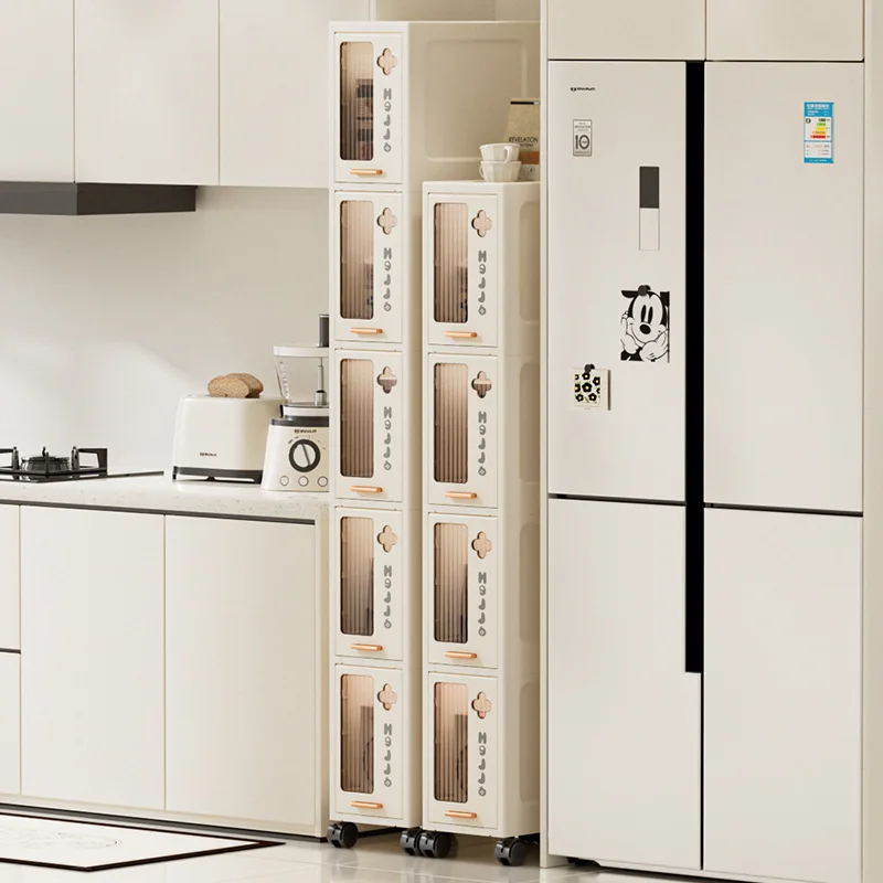 

Узкий шкаф для хранения с ящиками, тонкий органайзер для ванной и многофункциональный стеллаж, компактная мебель для дома