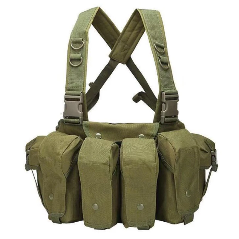 Multicam FG Airsoft AK 47 Vest Military Tactical Army Airsoft Ammo Chest Rig Combat Molle Magazine Carrier Hunting Shooting Vest