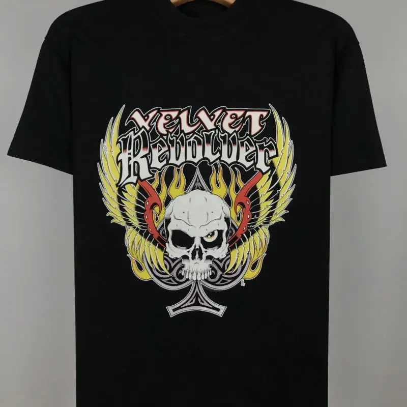 Vtg Velvet Revolver Band Cotton Black T Shirt For Men S 5XL BL230