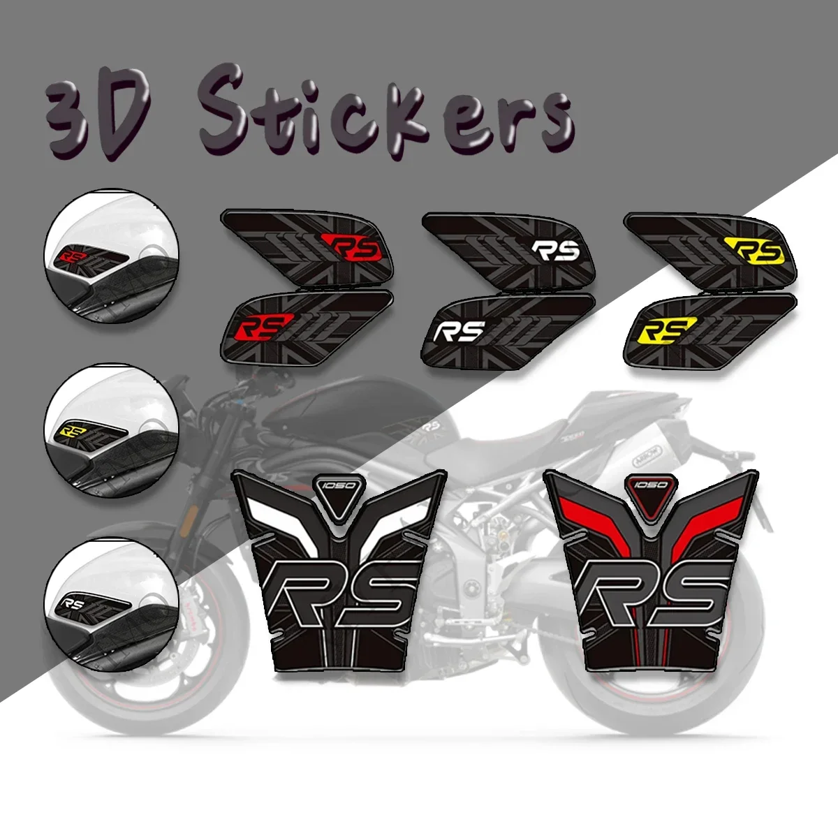 

Motorcycle Stickers Decals Gas Fuel Oil Kit Knee Tank Protector Pad Grips 2016 - 2020 For Triumph Speed Triple 1050RS 1050 RS