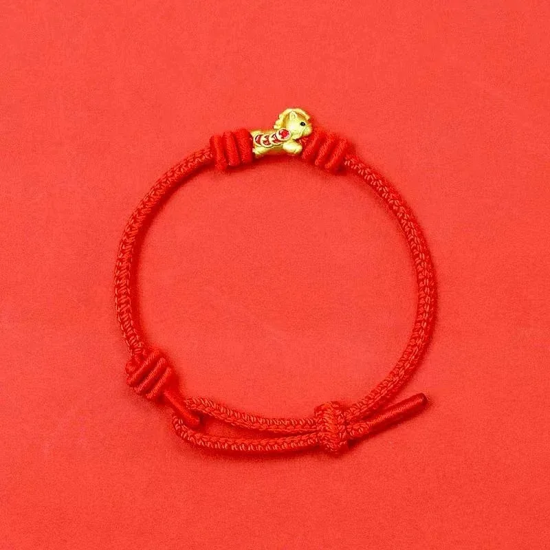 

2026 Year of the Horse: New Chinese Style Woven Bracelet for Horse/Rat/Ox/Rabbit Zodiac, Birthday & New Year Gift
