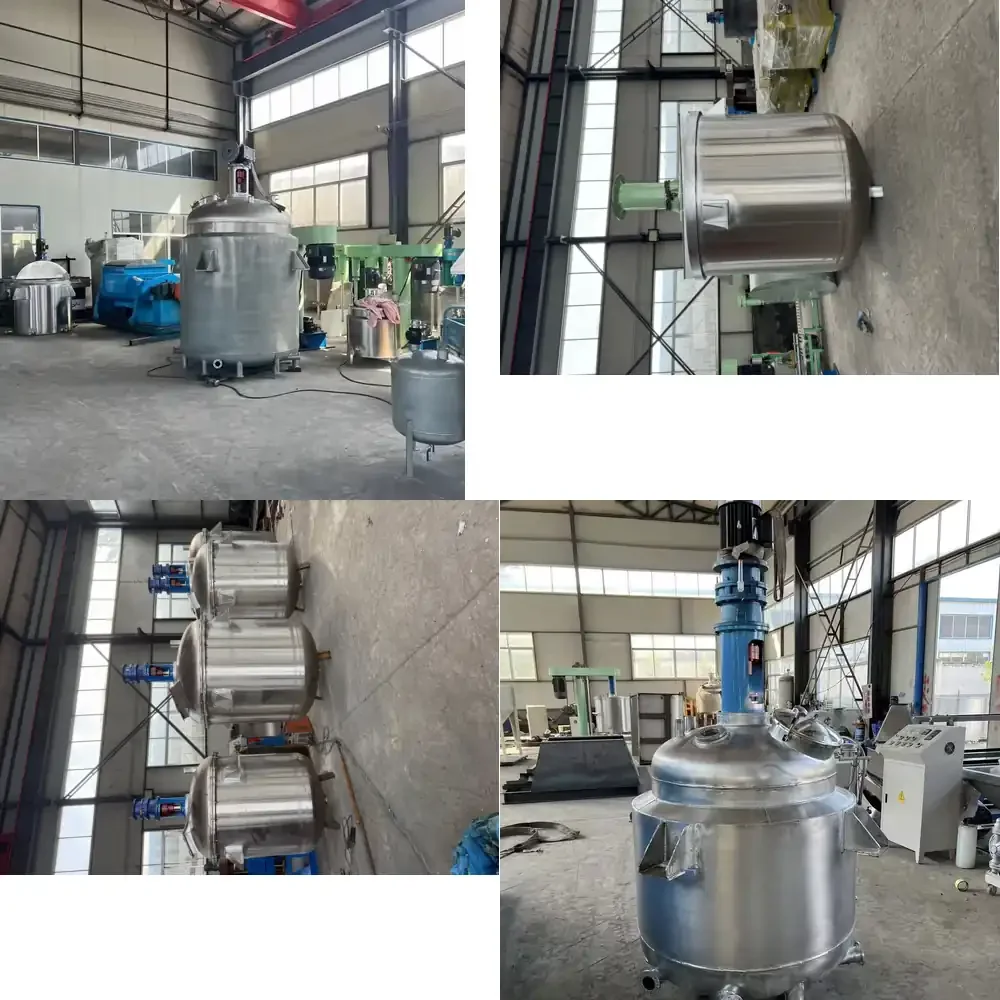 Stainless Steel Reaction Kettle for Chemical Synthesis Electric Heating Jacket Stirring Tank 1000L Capacity 380V Voltage