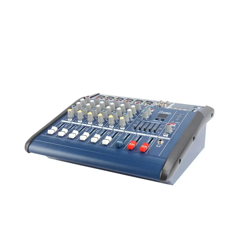 factory 250W power mixer audio DJ audio interface mixer 6 channel usb interface controller mixing console